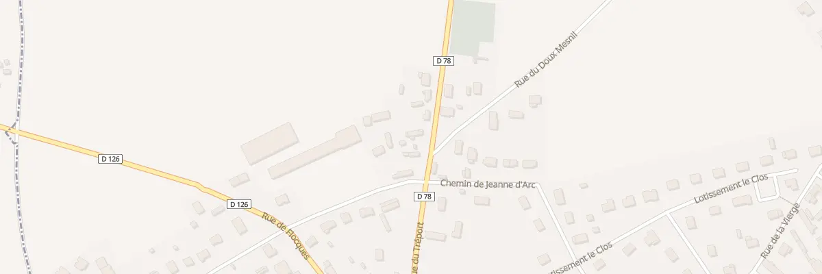 Plan du 9 Rue du Tréport à Étalondes
