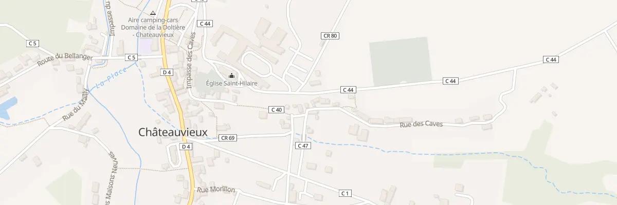 Plan du 5 Rue des Caves Nérault à Châteauvieux