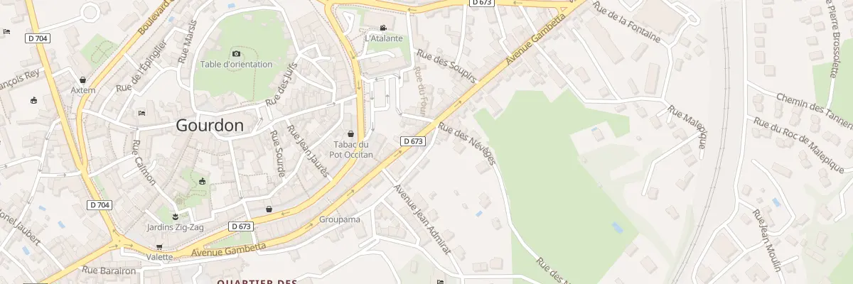 Plan du 36 Av Gambetta à Gourdon
