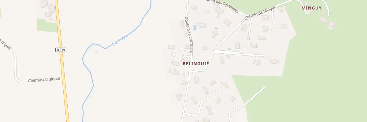 Plan du 28 Belingue à Sainte-Suzanne