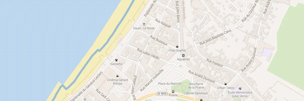 Plan du 15 Rue Julien Hédin à Mers-les-Bains
