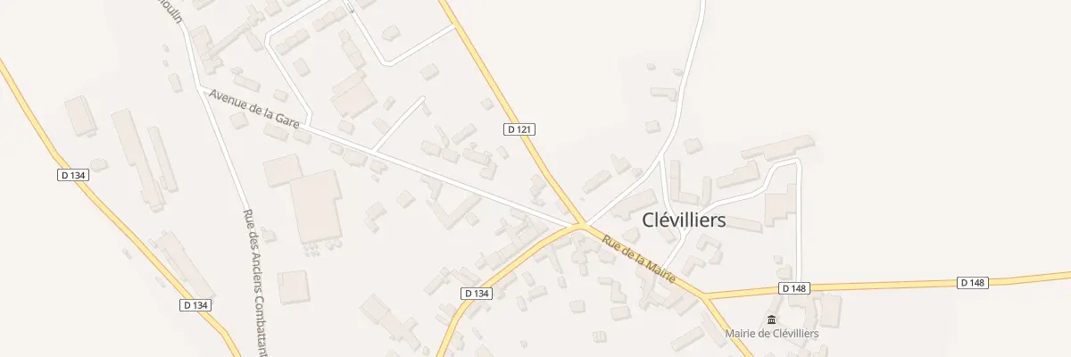 Plan du 1 Rue Saint-martin à Clévilliers