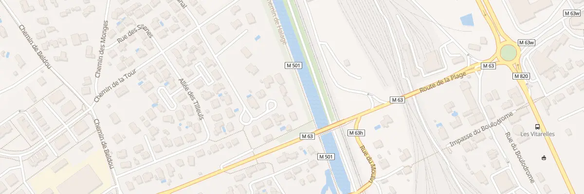 Plan du 5 Rue de la Résidence du Canal à Lespinasse