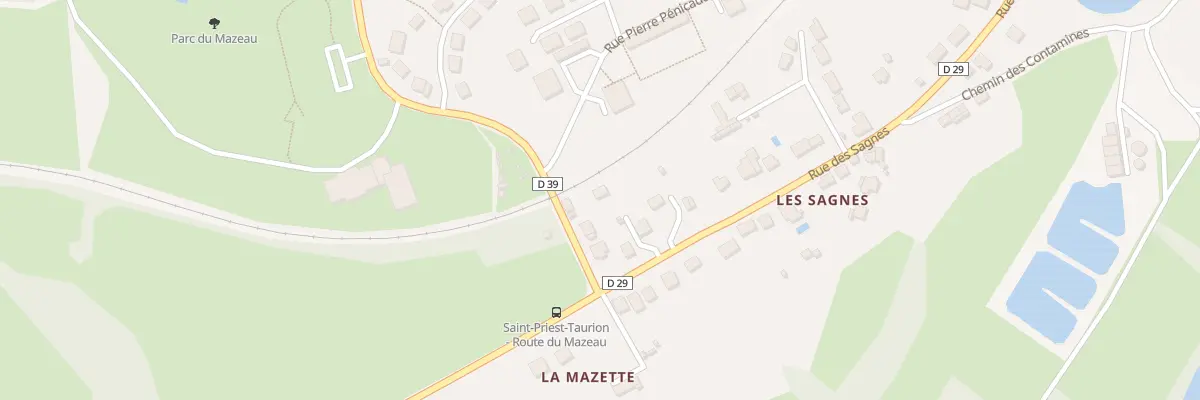 Plan du 6 Rte du Mazeau à Saint-Priest-Taurion