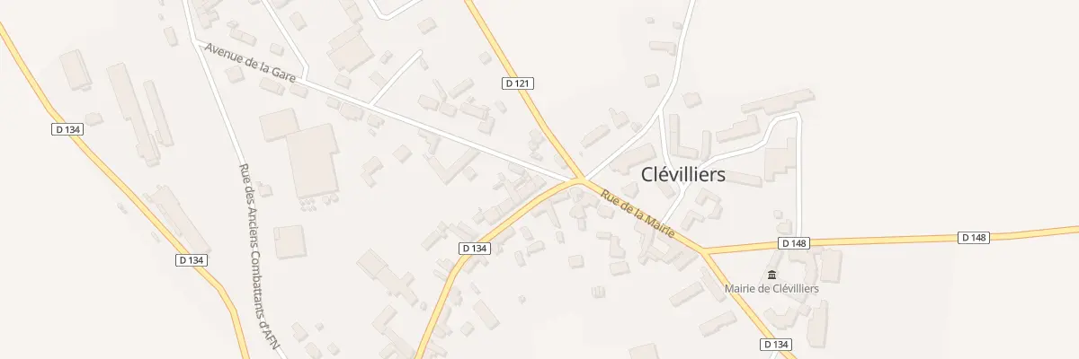Plan du 2 Rue du Marché à Clévilliers
