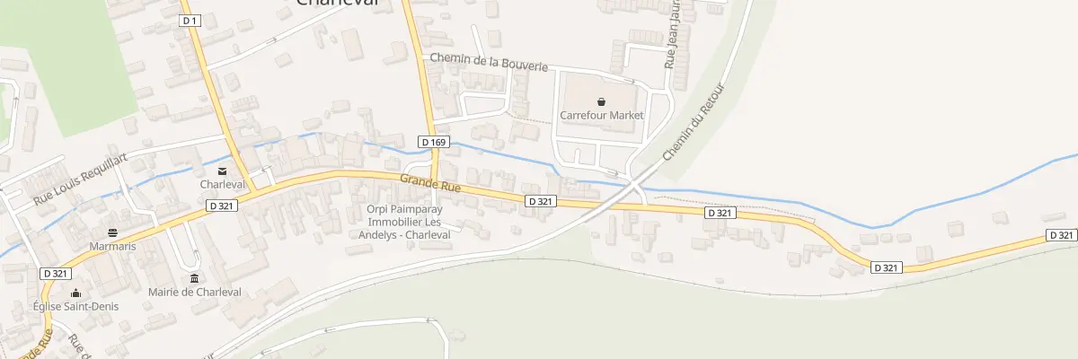 Plan du 113 Gr Grande Rue à Charleval