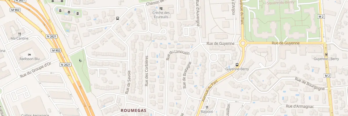 Plan du 1 Rue du Limousin à Blagnac