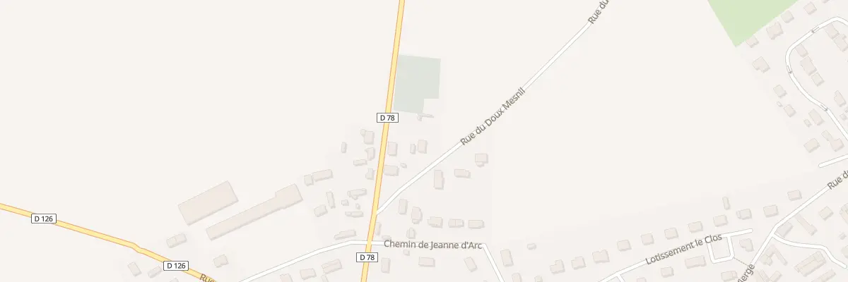 Plan du 1 Rue du Doux-Mesnil à Étalondes
