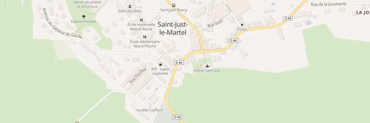 Plan du 8 Rue du Onze Novembre à Saint-Just-le-Martel