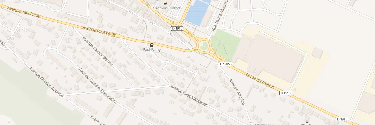 Plan du 9 Av Georges Bizet au Tréport