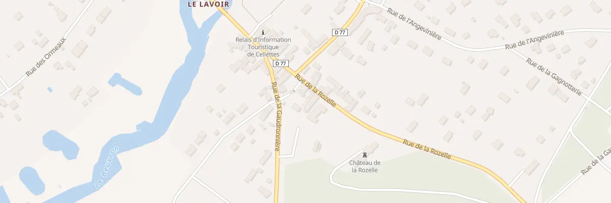 Plan du 3B Rue de Fougéres à Cellettes
