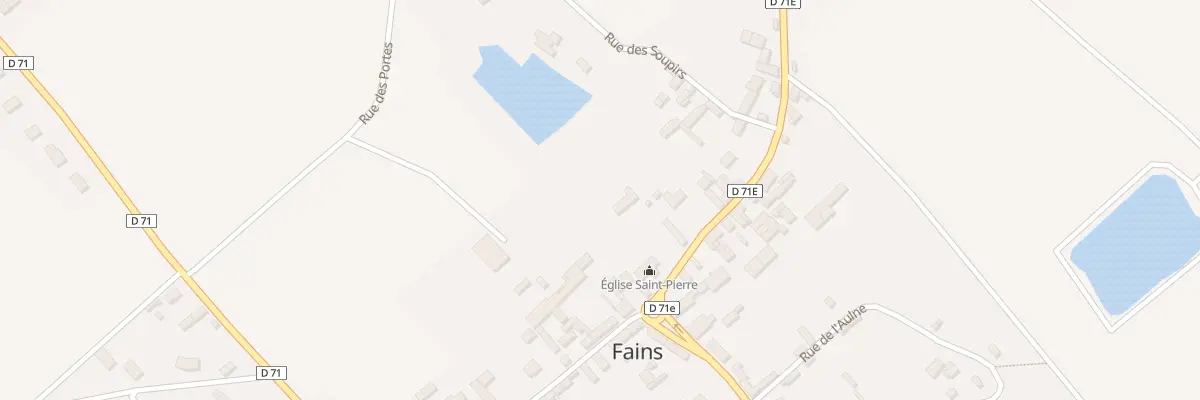 Plan du 1 Rue du Moulin à Fains