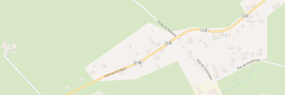 Plan du 8 Av de Ségur à Lubersac