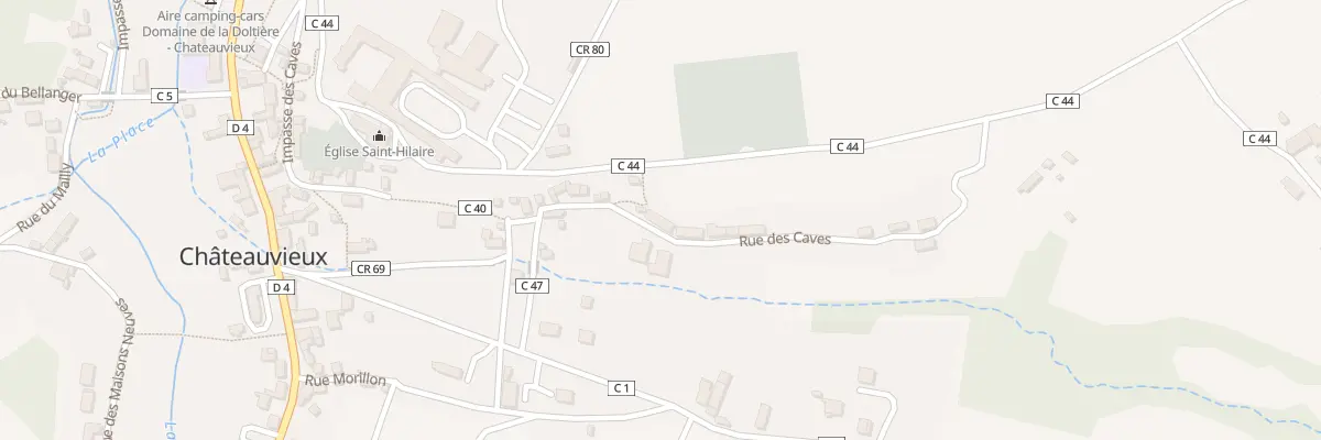 Plan du 15 Rue des Caves Nérault à Châteauvieux