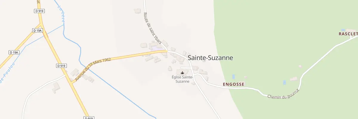 Plan du 15 Sainte Suzanne à Sainte-Suzanne