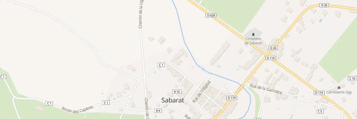 Plan du 33 Pl du Coustou à Sabarat
