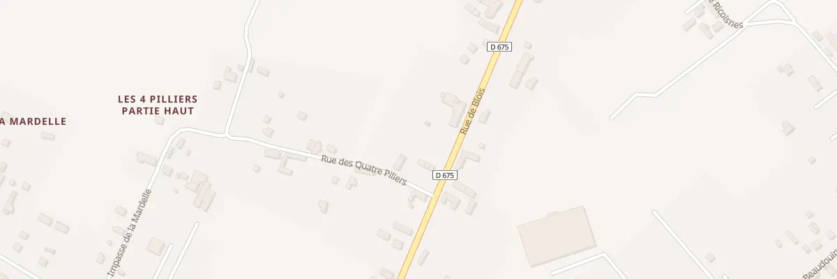 Plan du 4 Rue des Quatre Piliers à Noyers-sur-Cher