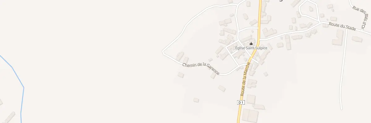 Plan du 4 Che de la Garenne à La Châtre-Langlin