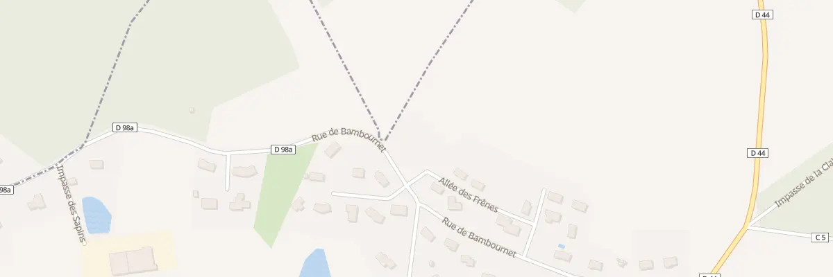 Plan du 3 All des Frênes à Aureil
