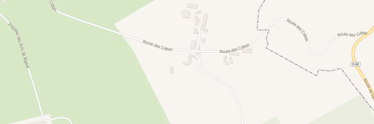 Plan du 598 Rte des Crêtes aux Coteaux Périgourdins