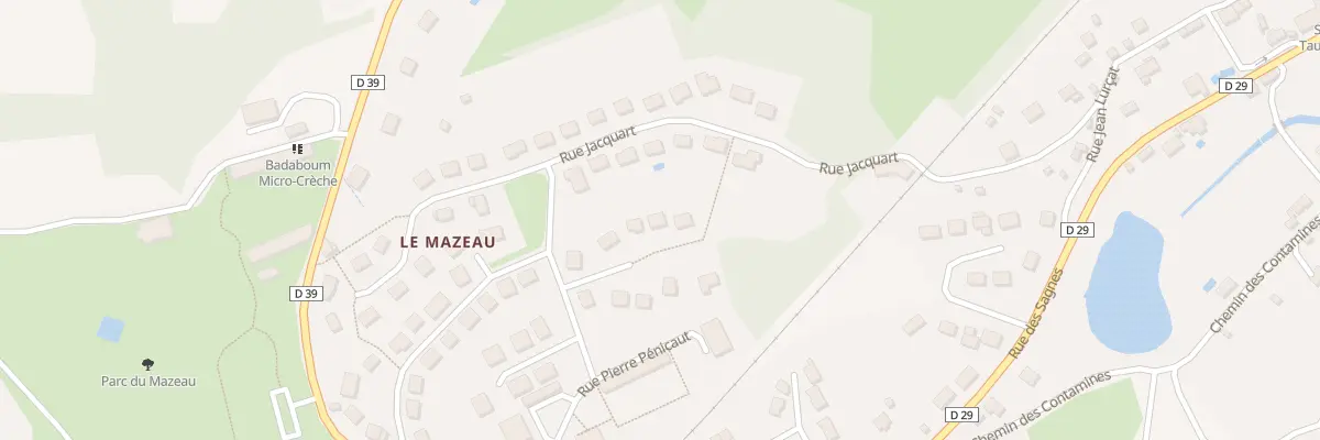 Plan du 29 Rue Amédée Broussillon à Saint-Priest-Taurion