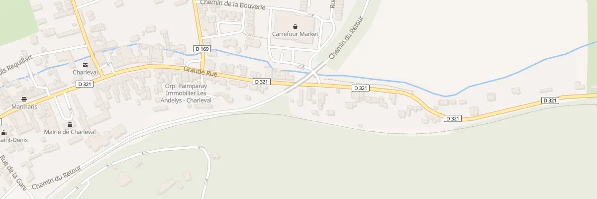 Plan du 2 Rte de Menesqueville à Charleval