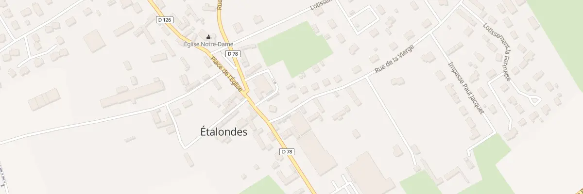 Plan du 3 Rue de la Vierge à Étalondes