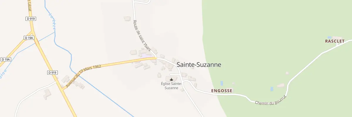 Plan du 7 Sainte Suzanne à Sainte-Suzanne
