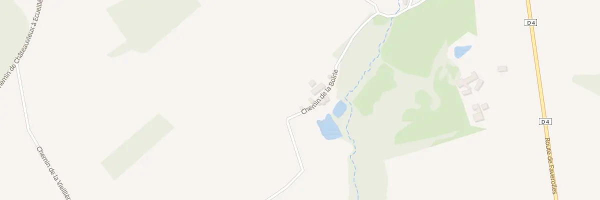 Plan du 399 Che de la Ridelière à Châteauvieux