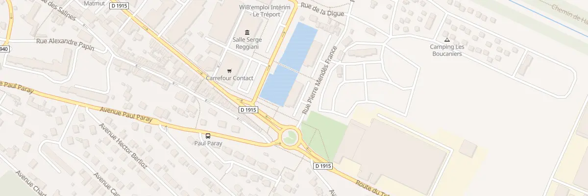 Plan du 3 Rue Pierre Mendes France au Tréport