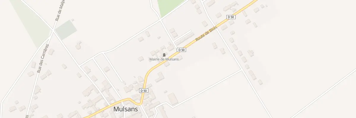 Plan du 11 Rte de Blois à Mulsans
