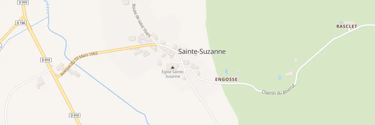 Plan du 3 Sainte Suzanne à Sainte-Suzanne