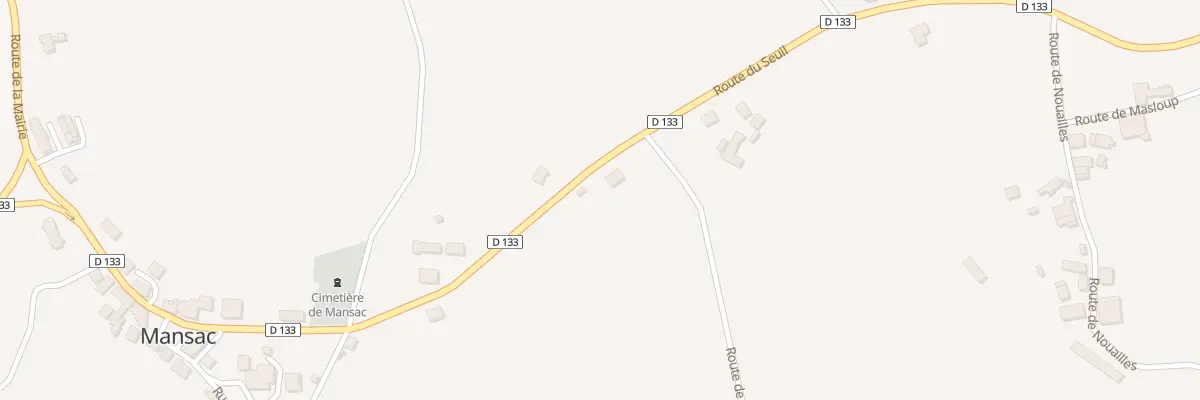 Plan du 596 Rte Du Seuil à Mansac