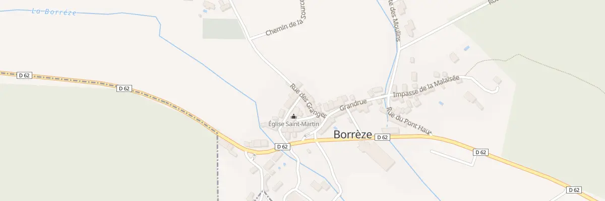 Plan du 41 Rue des Granges à Borrèze