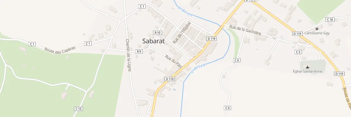 Plan du 3 Prom de L’Ario à Sabarat