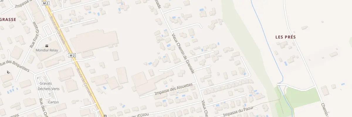 Plan du 121 Vieux Chemin de Grenade à Blagnac