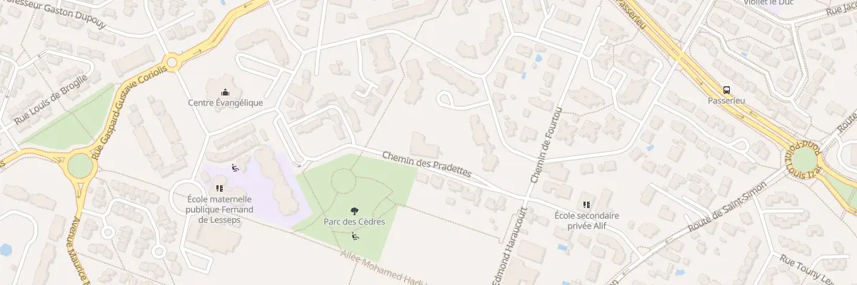 Plan du 14 Che des Pradettes à Toulouse