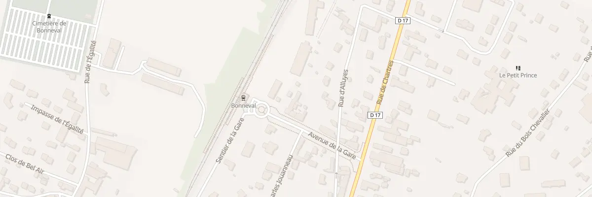 Plan du 12 Av de la Gare à Bonneval