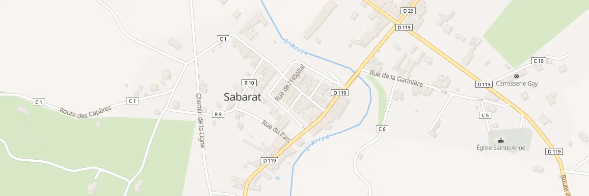 Plan du 2 Rue Sainte Anne à Sabarat