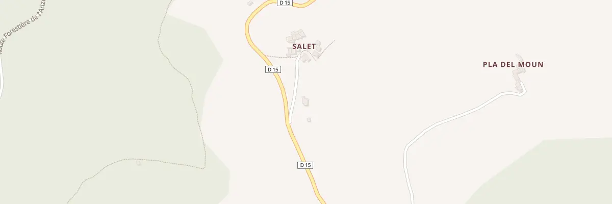 Plan du 1 Las Bouziguos à Sentenac-de-Sérou