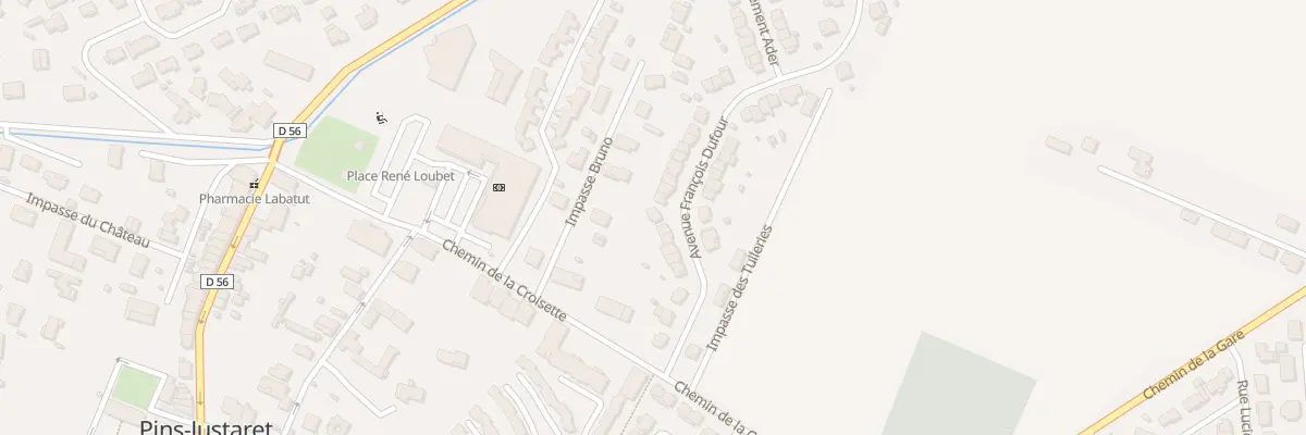 Plan du 18 Rue François Dufour à Pins-Justaret