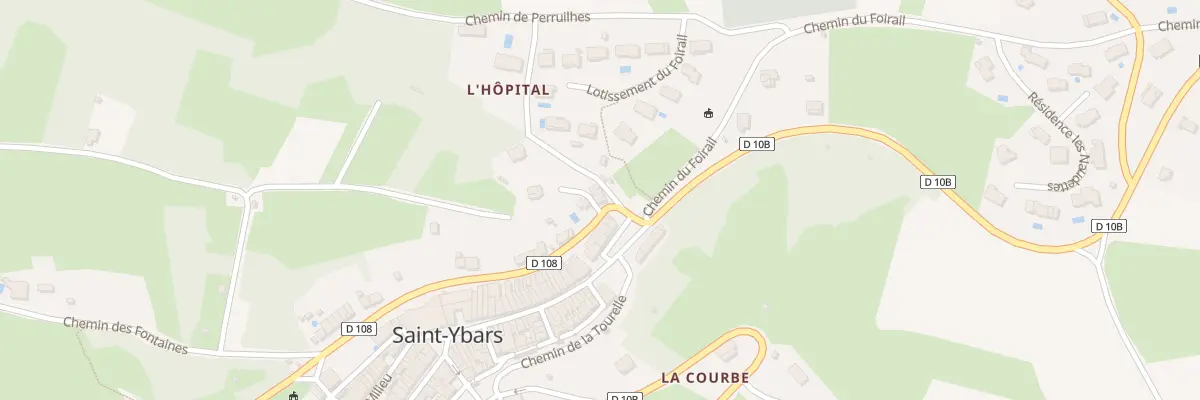 Plan du 2 Che de l’Hôpital à Saint-Ybars