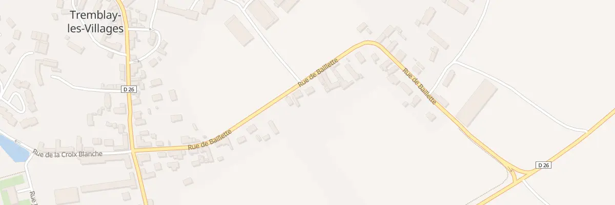 Plan du 18 Rue de Baillette à Tremblay-les-Villages