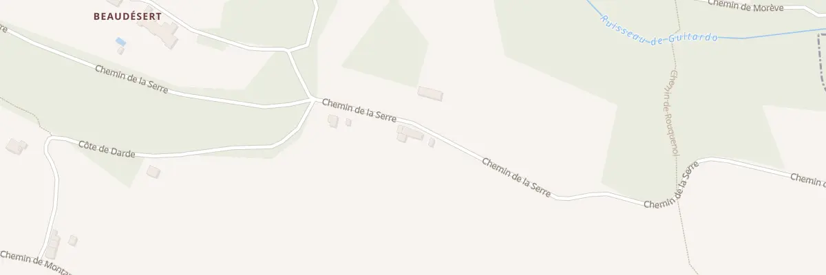 Plan du 1988 Che de la Serre à Corbarieu