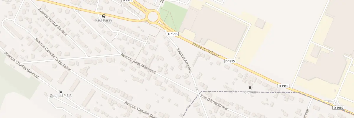 Plan du 9010 Rue Ampere au Tréport