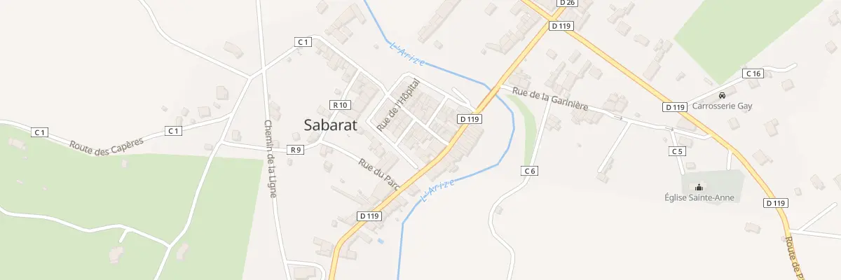 Plan du 5 Rue Miegevielle à Sabarat