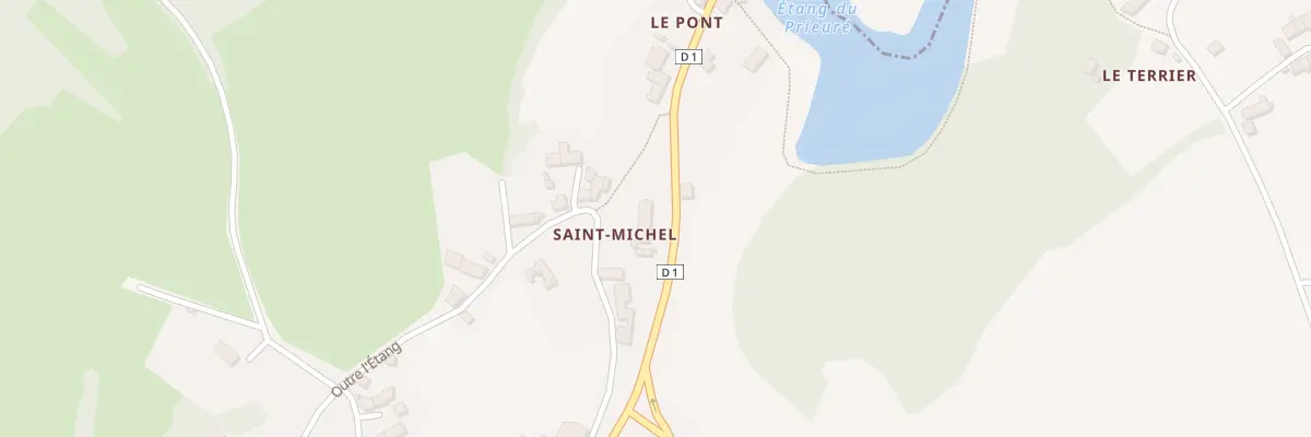 Plan du 1 Saint Michel à La Châtre-Langlin