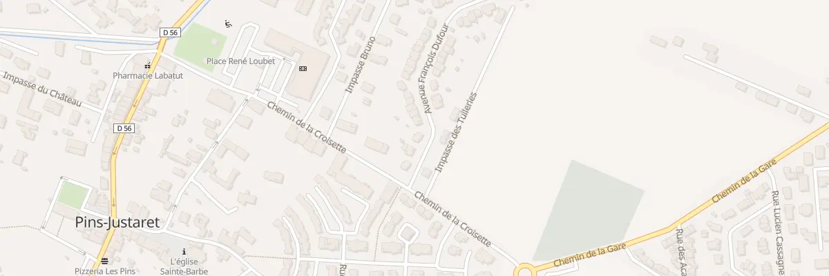Plan du 6 Rue François Dufour à Pins-Justaret