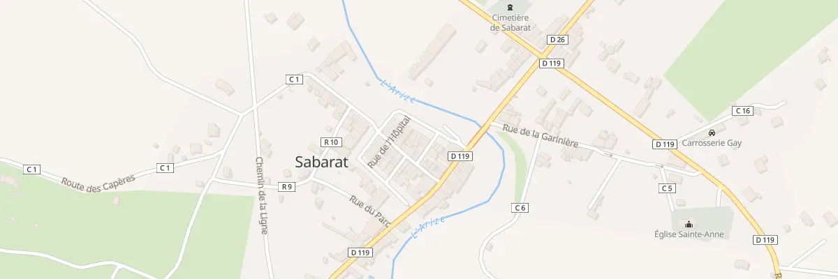 Plan du 7 Quai du Rébarat à Sabarat