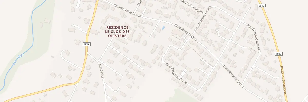 Plan du 240 Che de la Crabo à Lagardelle-sur-Lèze